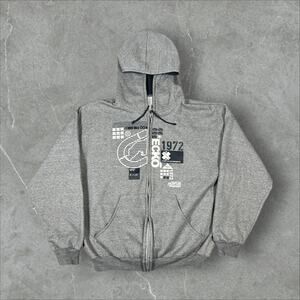 Ecko Unltd Y2K Size Large Skater Grunge Rhino Full Zip Hoodie Sweatshirt Jacket